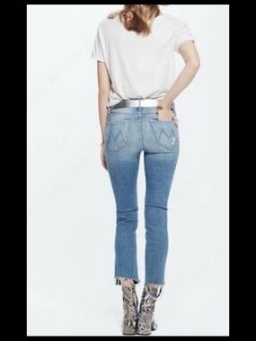 Mother High Waisted Rascal Ankle, love gun size 32